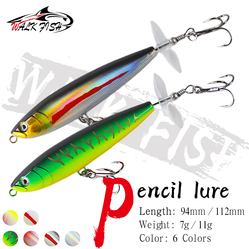Fishing Lure Buzzbait - 워크 피쉬 7g/11g 펜슬 베이트, 해수용