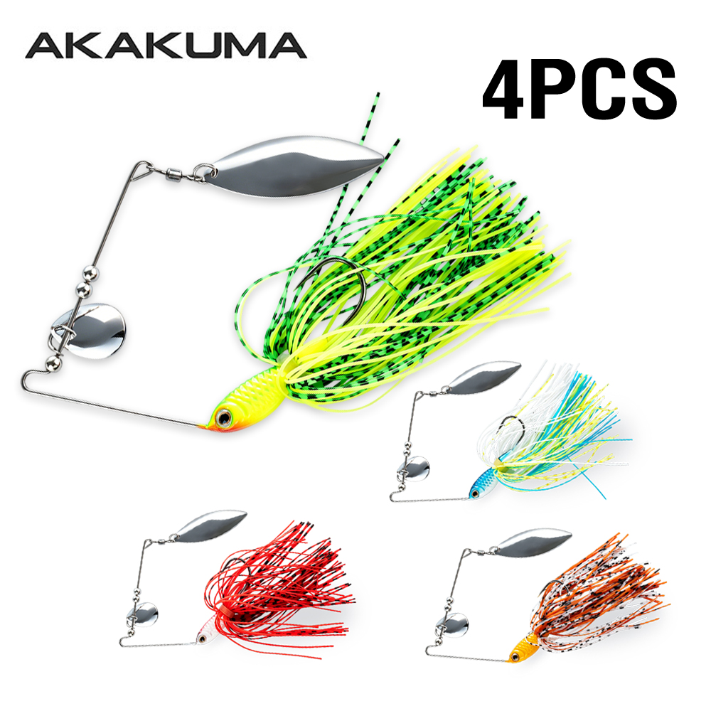 4개입 18g 스피너베이트 낚시 루어 더블 블레이드 위 - Fishing Lure Blade Bait 리뷰 및 가격
