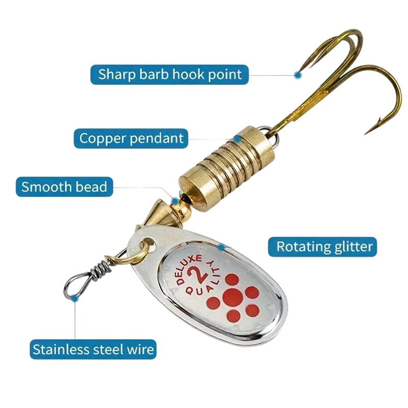 JSFUN 10개입 스피너 루어 세트, 회전날, 스테인 - Fishing Lure Blade Bait 리뷰 및 가격