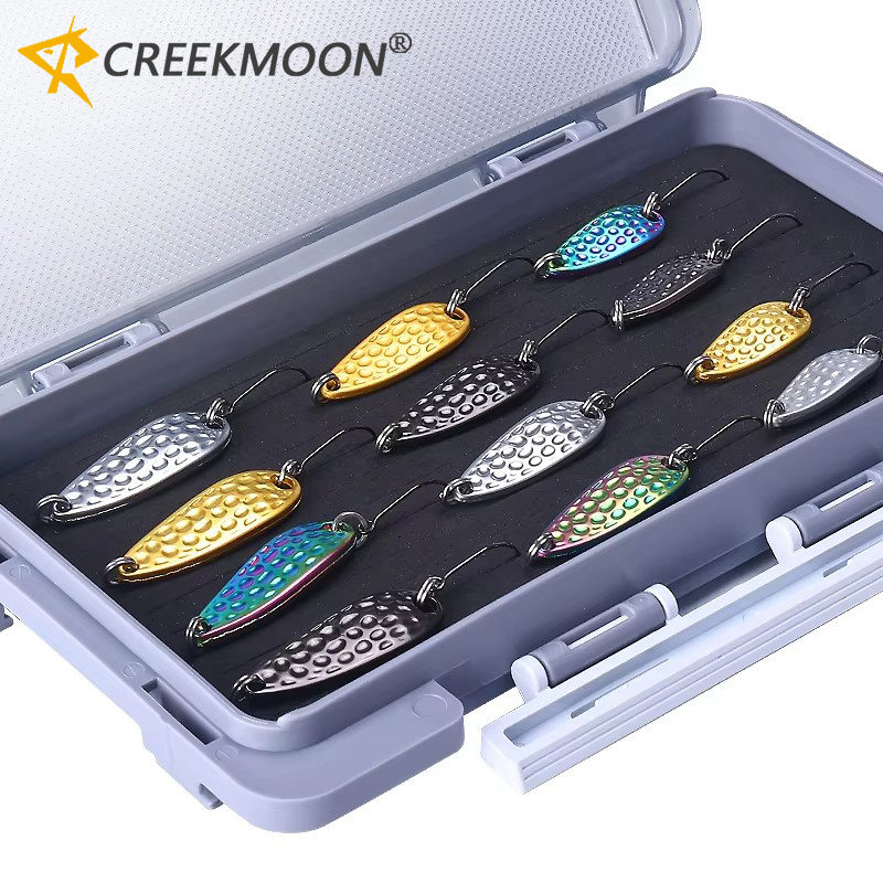 12개입 아연 합금 금속 스푼 루어 세트 2.5g 3. - Fishing Lure Spoon 리뷰 및 가격