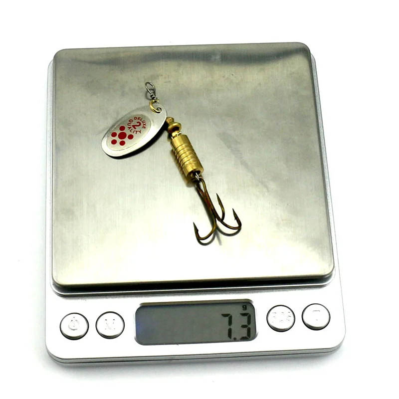1PCS 금속 도금 회 전자 미끼 6.7cm/7g 하드 - Fishing Lure Spoon 리뷰 및 가격