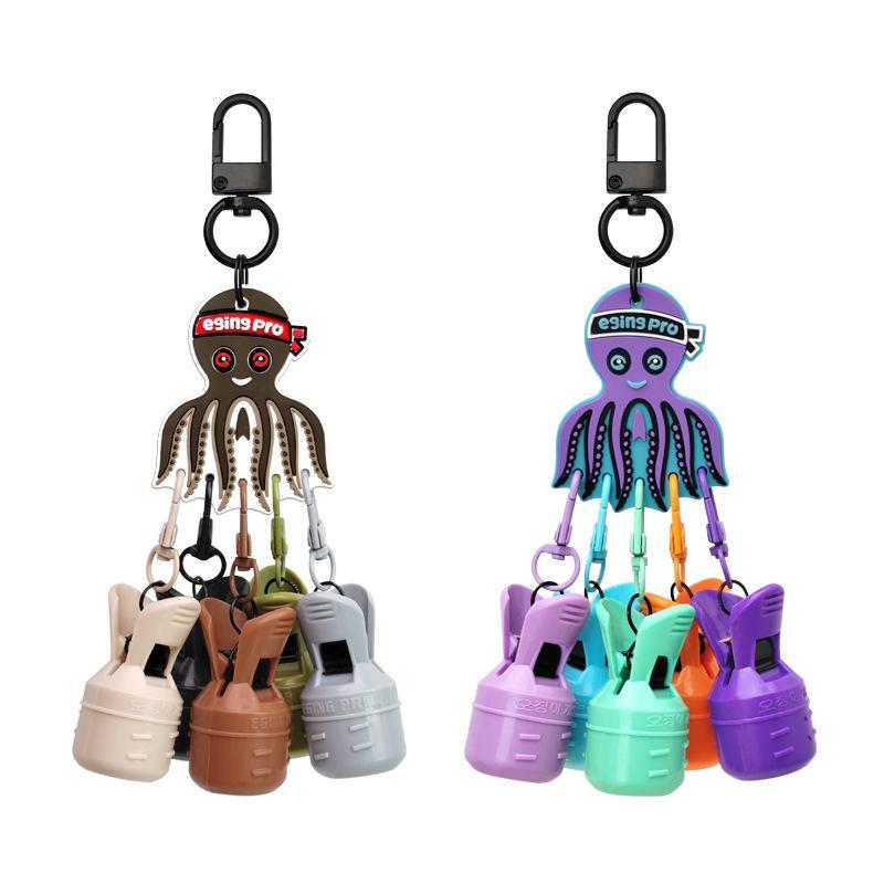 6개/세트 실용적인 웹풋 문어/오징어 미끼, 카라비너, - Fishing Lure Accessories 리뷰 및 가격