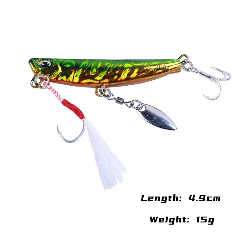 금속 지그 스푼 낚시 루어, 쇼어 캐스팅 마이크로 지그 - Fishing Lure Buzzbait 리뷰 및 가격