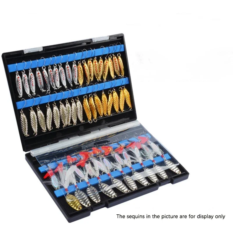 휴대용 양면 낚시 도구 상자, 금속 스피너, 스푼형 루 - Fishing Lure Spoon 리뷰 및 가격